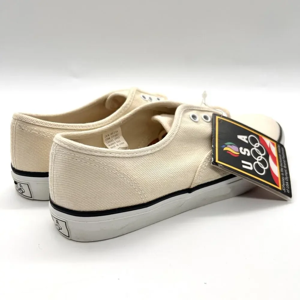 Vintage USA Olympic Shoes Mens Size‎ 8 Canvas Lace Up JC Penney 90s Sneakers